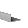 Perfil angular con lados desiguales de plástico (PVC)