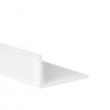 Perfil angular con lados desiguales de plástico (PVC)
