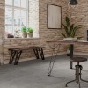 Industrial style square steel furniture leg 800 mm height in matt black finish